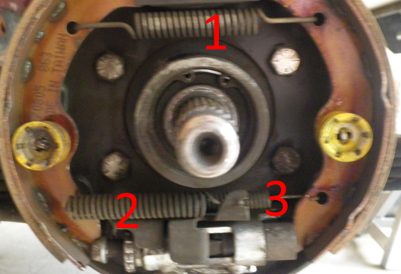 Diagram or picture of brake star adjustment setup. Page 2